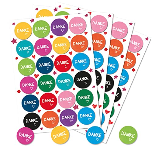 Logbuch-Verlag 96 Danke Wort Aufkleber bunt für Dankesgeschenke Werbegeschenke Kinder & Erwachsene 4 cm Logbuch-Verlag 96 Danke Wort Aufkleber bunt für Dankesgeschenke Werbegeschenke Kinder & Erwachsene 4 cm von Logbuch-Verlag
