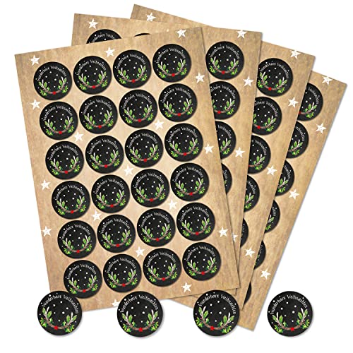 Logbuch-Verlag 96 Weihnachten Aufkleber schwarz grün rot Hirsch Geweih Geschenkaufkleber rund 4 cm Logbuch-Verlag 96 Weihnachten Aufkleber schwarz grün rot Hirsch Geweih Geschenkaufkleber rund 4 cm von Logbuch-Verlag