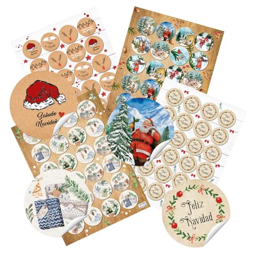 Logbuch-Verlag 96 Weihnachtsaufkleber spanisch Feliz Navidad Weihnachtssticker zum Beschriften Spanien Sticker Weihnachten 4 cm Logbuch-Verlag 96 Weihnachtsaufkleber spanisch Feliz Navidad Weihnachtssticker zum Beschriften Spanien Sticker Weihnachten 4 cm von Logbuch-Verlag
