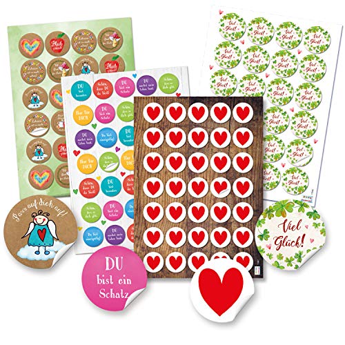 Logbuch-Verlag Aufkleber Set 118 bunte Sticker Sprüche Viel Glück Liebe Sprücheaufkleber Herz Freundschaft Geschenkaufkleber Logbuch-Verlag Aufkleber Set 118 bunte Sticker Sprüche Viel Glück Liebe Sprücheaufkleber Herz Freundschaft Geschenkaufkleber von Logbuch-Verlag