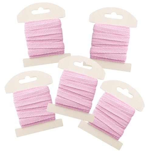 Logbuch-Verlag Baumwollbänder Rosa 5 Stück je 3 m x 1 cm Geschenkband Saumband aus Baumwolle zum Nähen Basteln Verzieren 15 m Logbuch-Verlag Baumwollbänder Rosa 5 Stück je 3 m x 1 cm Geschenkband Saumband aus Baumwolle zum Nähen Basteln Verzieren 15 m von Logbuch-Verlag