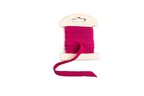 Logbuch-Verlag Baumwollband PINK 1 cm 3 Meter Geschenkband Nähband Saumband Baumwolle Band Deko Geschenkband von Logbuch-Verlag