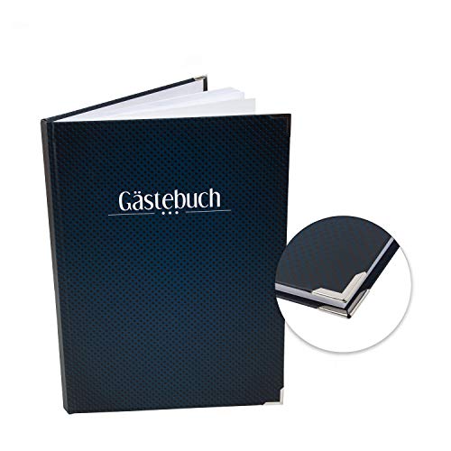 Logbuch-Verlag Gästbuch leer blanko DIN A4 blau - Buch zum Eintragen für Gäste - schlichtes Blankobuch für Hotel Hochzeit Geburtstag Logbuch-Verlag Gästbuch leer blanko DIN A4 blau - Buch zum Eintragen für Gäste - schlichtes Blankobuch für Hotel Hochzeit Geburtstag von Logbuch-Verlag