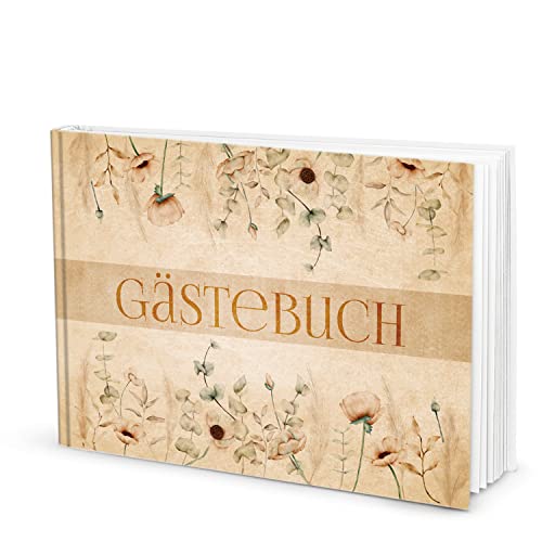 Logbuch-Verlag Gästebuch boho vintage DIN A4 quer mit leeren Seiten - Hochzeitsgästebuch beige floral Hochzeit Taufe Fest Logbuch-Verlag Gästebuch boho vintage DIN A4 quer mit leeren Seiten - Hochzeitsgästebuch beige floral Hochzeit Taufe Fest von Logbuch-Verlag