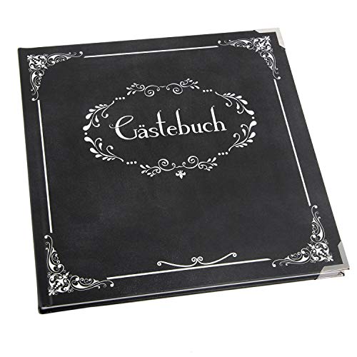 Logbuch-Verlag Gästebuch schwarz weiß edel - quadratisches Buch 21 x 21 cm leer zum Eintragen - Einschreibbuch für Gäste Behörde Hotel Hochzeit Logbuch-Verlag Gästebuch schwarz weiß edel - quadratisches Buch 21 x 21 cm leer zum Eintragen - Einschreibbuch für Gäste Behörde Hotel Hochzeit von Logbuch-Verlag