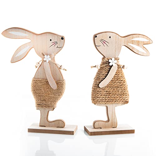 Logbuch-Verlag Osterhasen Paar aus Holz 23 cm - Hasen Pärchen Natur braun - 2 Figuren zum Hinstellen Osterdeko Ostern Logbuch-Verlag Osterhasen Paar aus Holz 23 cm - Hasen Pärchen Natur braun - 2 Figuren zum Hinstellen Osterdeko Ostern von Logbuch-Verlag