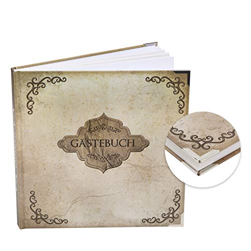 Logbuch-Verlag Vintage Gästebuch braun beige auf alt gemacht rustikal 21 x 21 cm - Buch für Gäste zum Eintragen für Hochzeit Pension Hotel Ferienhaus Logbuch-Verlag Vintage Gästebuch braun beige auf alt gemacht rustikal 21 x 21 cm - Buch für Gäste zum Eintragen für Hochzeit Pension Hotel Ferienhaus von Logbuch-Verlag