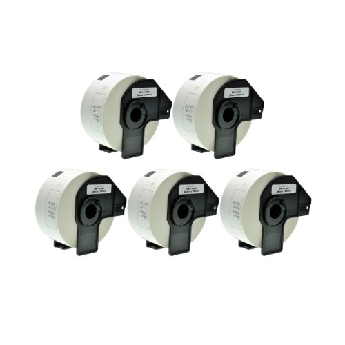 Logic-Seek 5X Adress-Etiketten kompatibel für Brother DK11208 - je 400 Stück - 38mm x 90mm P-Touch QL-1050 1060N 500 550 560 570 580 700 500 A BS BW 560 VP YX 580N 650TD 710W 720NW - Weiss von Logic-Seek