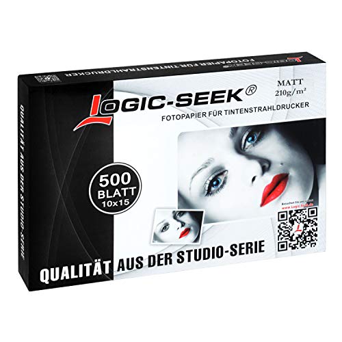 Fotopapier Matt 10x15 210g/qm 500 Blatt Logic Seek Premium LS-F500M210 von Logic-Seek
