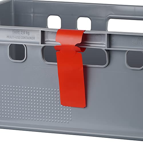 500 Stück Schlaufenetiketten 50 x 248 mm, rot 500 Stück Schlaufenetiketten 50 x 248 mm, rot von Logiplast