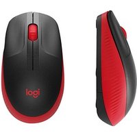 Logitech M190 Maus kabellos schwarz, rot von Logitech