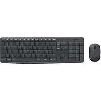 Logitech MK235 Tastatur-Maus-Set kabellos schwarz von Logitech