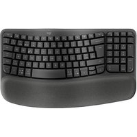 Logitech WAVE KEYS ergonomische Tastatur kabellos schwarz von Logitech