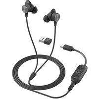 Logitech Zone Wired Earbuds USB-Headset schwarz, grau von Logitech