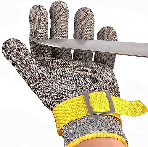 Arbeitssicherheit Schnittschutzhandschuhe, schnittfeste Handschuhe, Holzschnitzerei, Glasschneiden, Kleidung, Schneiden, Sicherheitsarbeit, schnittfeste Handschuhe, for die linke rechte Hand(2PCS/S) von LoiYtrd