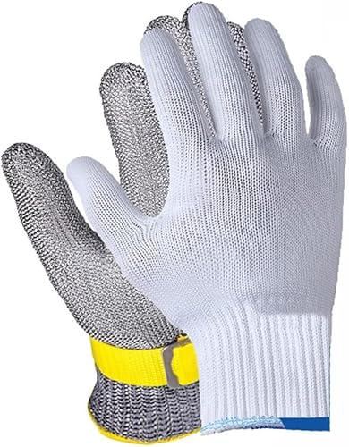 LoiYtrd Arbeitssicherheit Schnittschutzhandschuhe, schnittfeste Handschuhe, Holzschnitzerei, Glasschneiden, Schneiden von Kleidungsstücken, Sicherheitsarbeit, schnittfeste Handschuhe(2PCS/M) von LoiYtrd