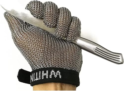 LoiYtrd Arbeitssicherheit Schnittschutzhandschuhe aus Edelstahl – Schutzstufe 9, Sicherheitsarbeitshandschuhe for Gartenarbeit, Holzschnitzerei, Glasschneiden(1pcs/XS) von LoiYtrd