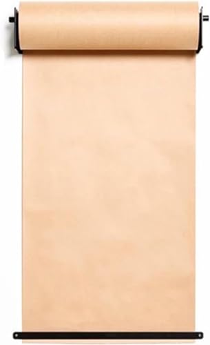 LoiYtrd Kraft-Rollenhalterung An der Wand montierter Papierrollenhalter, Kraftpapierspender und -Schneider, for Doodle-Zeichenbrett, 50/38/26,3/14,5 Zoll Breite Krafttrommel(Black Steel,67cm/26.3) von LoiYtrd