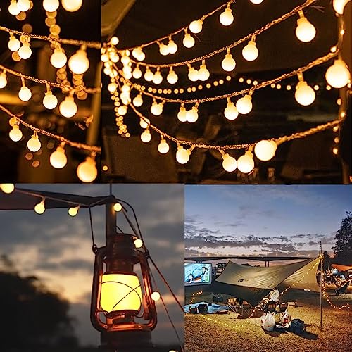 Loiina ED Kugel Lichterkette, 5M 50LED Lichterkette Kugel IP44 Wasserdich für Party Deko Weihnachten, Party Hochzeit von Loiina