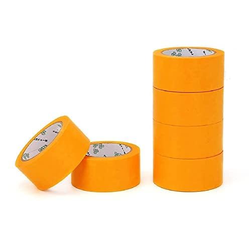 Loimol Klebeband Set Entfernbar Abdeckband Maler Rückstandfrei für Automotive Dekoration Malerarbeiten ohne Lösungsmittel Soft Tape(6 Stück Breite: 50 mm) von Loimol