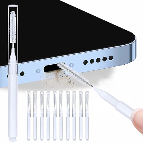10 Stück Upgrade Mini Wiederverwendbares Staubreinigungsset Werkzeug für iPhone Ladeanschluss, Lautsprecher & Empfänger, Reinigungsbürste Kompatibel mit Telefon, Airpods, Kamera, Tastatur, iPhone 16 10 Stück Upgrade Mini Wiederverwendbares Staubreinigungsset Werkzeug für iPhone Ladeanschluss, Lautsprecher & Empfänger, Reinigungsbürste Kompatibel mit Telefon, Airpods, Kamera, Tastatur, iPhone 16 von Loirtlluy