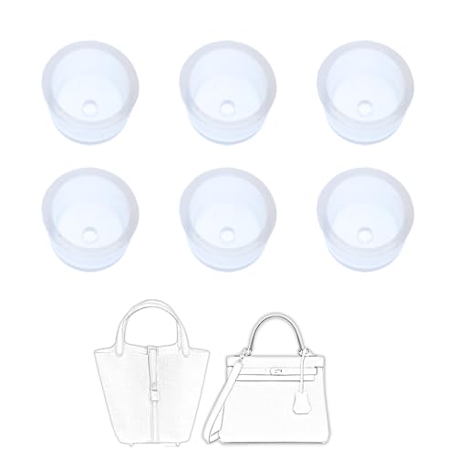 LokChuiDor Handtasche Füße Silikon Transparent Protektor, kompatibel mit Kelly 25,28,32 /Picotin 18,22. Kratzfeste, Abriebfeste, passgenaue Geldbörsenbeschläge von LokChuiDor