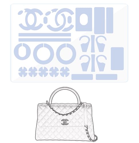LokChuiDor Hardware Schutzfolie, kompatibel mit Chanel Coco Handle Klein/Mini Geldbörse Hardware Aufkleber Transparent, Anti-Kratzer, Klar von LokChuiDor