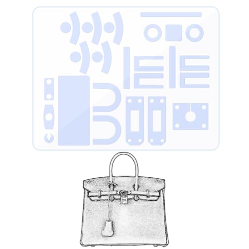 LokChuiDor Hardware Schutzfolie Kompatibel mit Birkin 25 Birkin 30/35 Geldbörse Hardware Aufkleber Transparent Anti-Kratzer Klar (Birkin 25) von LokChuiDor