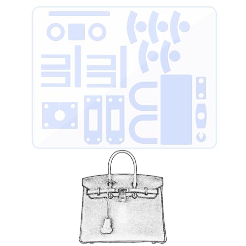LokChuiDor Hardware Schutzfolie Kompatibel mit Birkin 25 Birkin 30/35 Geldbörse Hardware Aufkleber Transparent Anti-Kratzer Klar (Birkin 30/35) von LokChuiDor