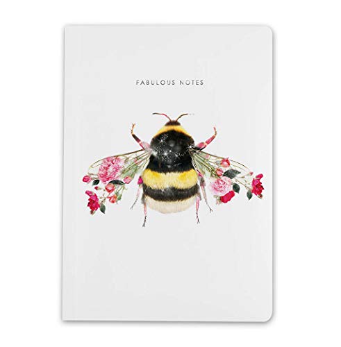 Notizbuch Tagebuch mit Tiermotiven DIN A5 von Lola Design (Bienen-Motiv) von Lola Design ltd