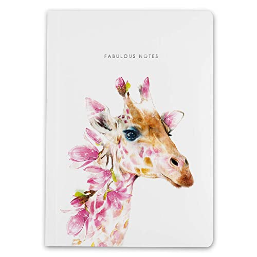 Notizbuch Tagebuch mit Tiermotiven DIN A5 von Lola Design (Giraffen-Motiv) von Lola Design ltd
