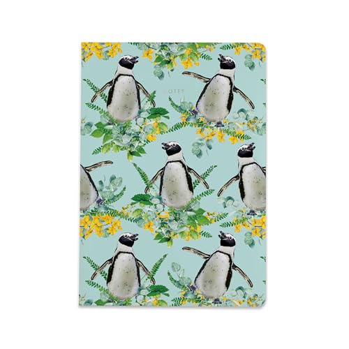 Wildlife Notizbuch, A5, liniert, von Lola Design x ZSL (Pinguin) von Lola Design ltd