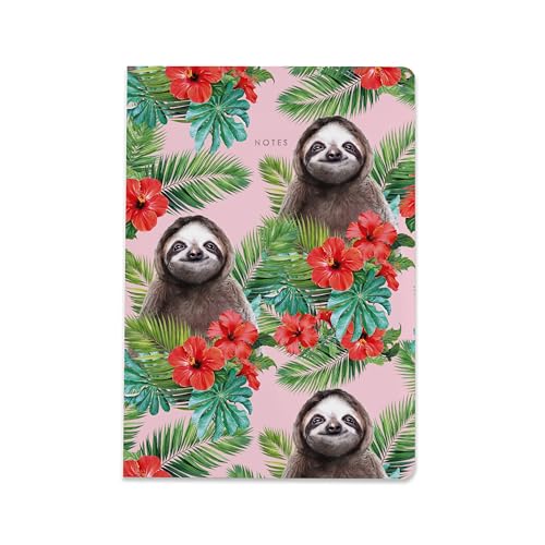 Wildlife Notizbuch, A5, liniert, von Lola Design x ZSL (Sloth) von Lola Design ltd