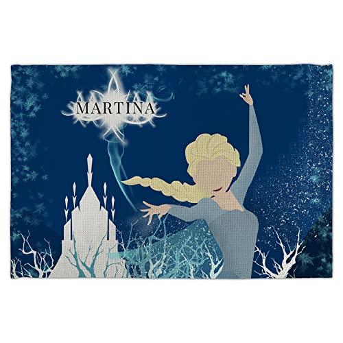 ELSA Tischtuch. Personalisiertes Tischtuch. Tischtuch Individual Disney. Tischdecke aus Stoff. Rechteckig 30x45 cm. Verschiedene Ausführungen. Frozen von LolaPix