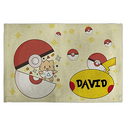 Platzdeckchen Abwaschbar Kinder Schule. Tischset Kinder. Platzdeckchen Abwaschbar Kinder. Tischset mit Namen. 30x45 cm. Personalisierte Geschenke. Pika von LolaPix