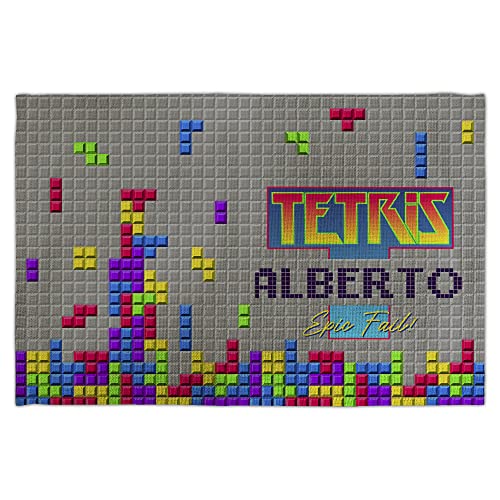 Platzdeckchen Stoff. Tischset Kinder. Platzdeckchen Abwaschbar Kinder. Tischset mit Namen. 30x45 cm. Personalisierte Geschenke. Tetris Platzdeckchen Stoff. Tischset Kinder. Platzdeckchen Abwaschbar Kinder. Tischset mit Namen. 30x45 cm. Personalisierte Geschenke. Tetris von LolaPix