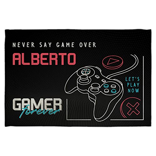 Tischunterlage Kinder. Tischset Kinder. Platzdeckchen Abwaschbar Kinder. Tischset mit Namen. 30x45 cm. Personalisierte Geschenke. Gamer Forever von LolaPix