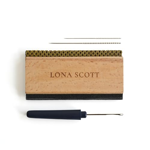 Kaschmirkamm, Wollkamm, Fusselkamm, Fusselrasierer, Snag Repair Nadeln, Knüpfhaken. Komplettes Reparaturset für Kleidungsstücke von Lona Scott