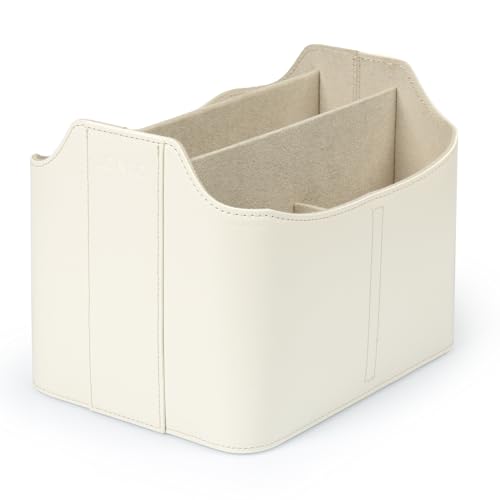 Londo Leder Fernbedienung Organizer und Halter mit Tablet Fach, Fernbedienungshalter - Multifunktion Aufbewahrung von Londo