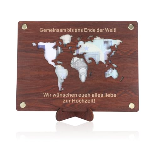 Geldgeschenk Hochzeit Holz, Geldgeschenke zur Hochzeit Hochzeitsgeschenke für Brautpaar Geld Geldscheine Verpacken Hochzeit Hochzeitsgeschenk (A) von LongHoneySong