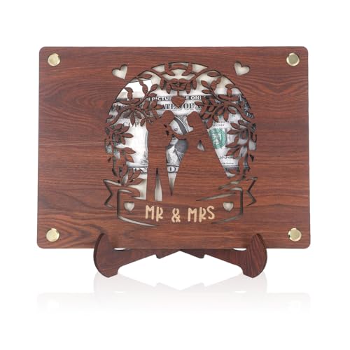 Geldgeschenk Hochzeit Holz, Geldgeschenke zur Hochzeit Hochzeitsgeschenke für Brautpaar Geld Geldscheine Verpacken Hochzeit Hochzeitsgeschenk (B) von LongHoneySong