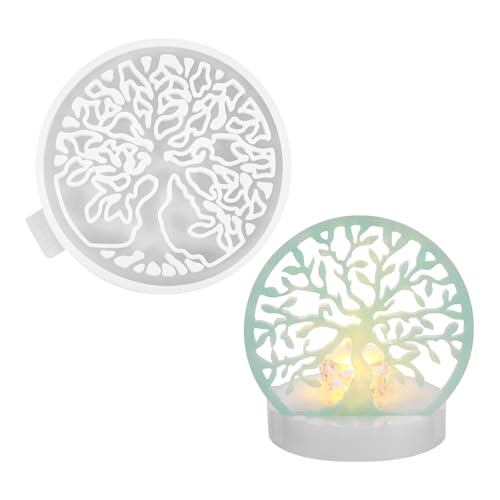 Silikonform Kerzenhalter Silikonformen Gießformen Kerzen Formen Silikon Gießformen Gießform Kerzenhalter Silikonform Weihnachten Kerzenformen zum Gießen (Baum des Lebens) von LongHoneySong