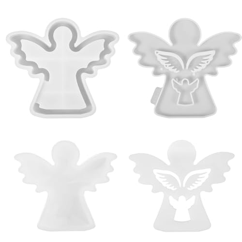 Silikonformen Gießformen Engel, 3D Silikonformen Gießformen Weihnachten/Frühling/Sommer, Giessform Silikon für DIY (Flügel) von LongHoneySong