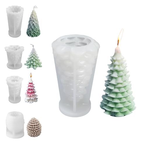 Silikonformen Gießformen Weihnachten 3D Silikonform Weihnachten Kerzen Silikonform Weihnachtsbaum Silikonform Baum Gießform Weihnachten Gießformen Silikon WeihnachtenTannenbaum (Zeder) von LongHoneySong