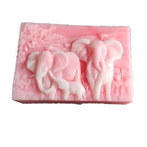 LC Elefanten-Silikonformen, handgefertigte Seifenformen, Silikonform, Seife, DIY Form von Longcang mold