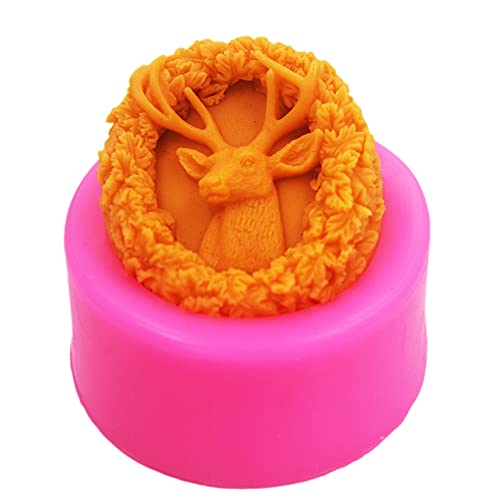 Longcang Silikon-Seifenformen mit Hirschmotiv, Silikon-Kuchenform für Bastelseife, Kuchen, Schokolade, Eiswürfelform Longcang Silikon-Seifenformen mit Hirschmotiv, Silikon-Kuchenform für Bastelseife, Kuchen, Schokolade, Eiswürfelform von Longcang mold
