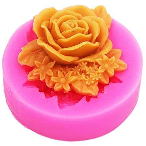 LC N283 Silikonform für Seife, Handarbeit, Kerzen, große Rose von Longcang mold