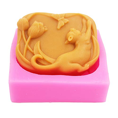 LC Silikonform Katze Handgemachte Seifenformen Silikon Seife Form Seife DIY Form LC Silikonform Katze Handgemachte Seifenformen Silikon Seife Form Seife DIY Form von Longcang mold