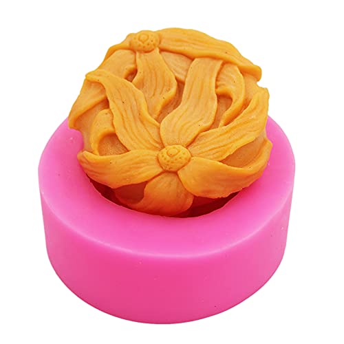 LC Silikonform mit Blumenmotiv, für Seife, Kuchen, Kekse, Schokolade, Eiswürfel LC Silikonform mit Blumenmotiv, für Seife, Kuchen, Kekse, Schokolade, Eiswürfel von Longcang mold