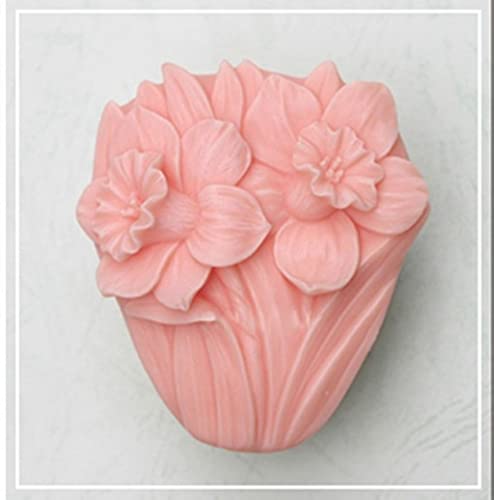 LC Silikonform mit Blumenmotiv, handgefertigte Seife, Silikonform von Longcang mold
